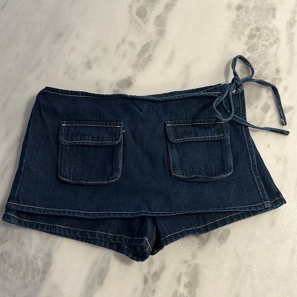 Princess polly (Lioness) COUNTRYSIDE SKORT BLUE DENIM, denim skort